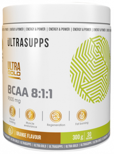 Ultrasupps Ultra Gold BCAA 8:1:1, 300 грамм