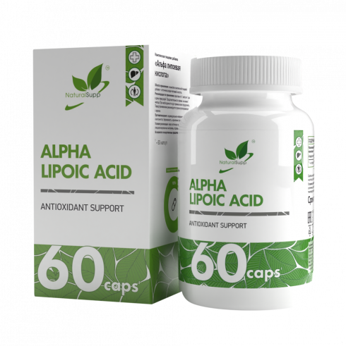Natural Supp Alpha Lipolic Acid 100 mg, 60 капсул