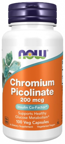 NOW Chromium Picolinate 200 mcg, 100 капсул