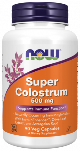 NOW Super Colostrum 500 мг, 90 капсул