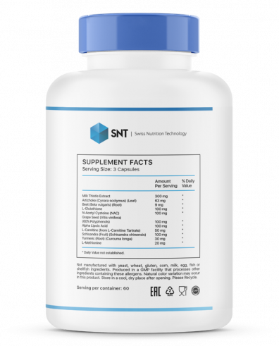 SNT Liver Support, Ливер Сапорт, 180 капсул