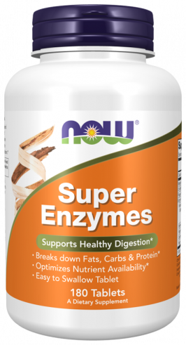 NOW Super Enzymes, 180 таблеток