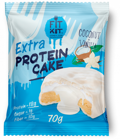FitKit Protein white Extra cake, 70 г