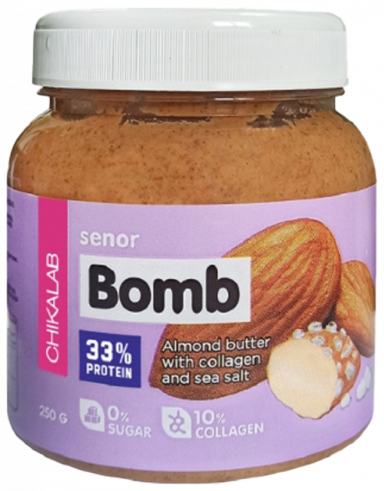 Chikalab Senor Bomb Паста миндальная с морской солью, 250 грамм