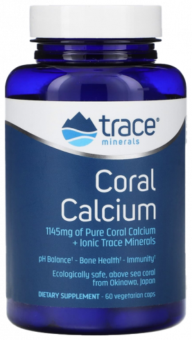 Trace Minerals Coral Calcium, 60 капсул