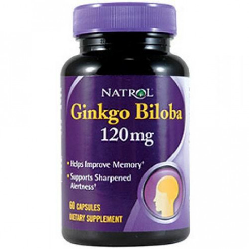 Natrol Ginkgo Biloba 120 mg, 60 капс