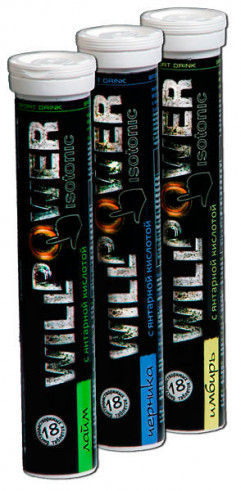 Will Power Isotonic с янтарной кислотой, 18 таб
