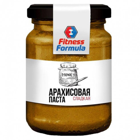 Fitness Formula Арахисовая паста сладкая (мёд), 250 г