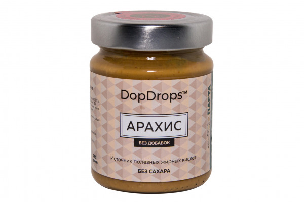 Dop Drops Кремовая Арахисовая паста без добавок, 265 г