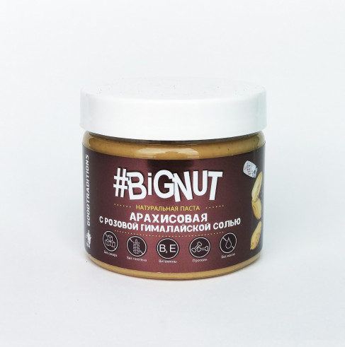 Goodtraditions #BIGNUT Арахисовая паста с розовой гималайской солью, 300 г