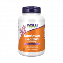 NOW Sunflower Lecithin 1200 mg, 100 капсул