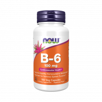 NOW B-6 100 mg, 100 капсул